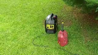 Champion 2000 Watt Generator  Running A 10,000 BTU Air Conditioner