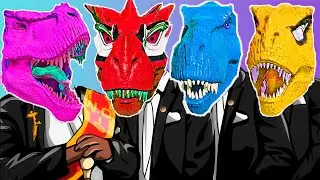 Choose The Right Gift Box Run Game With Elephant Cow Gorilla Buffalo Pig Trex Wild Animals Games