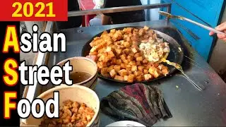 $1 Street Food Vietnam |【Bot Chien】Vietnamese Fried Rice Flour Cake | Street Food 2021