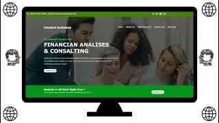 How To Create Financial Business web template  with html / css