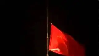Bandera de la URSS arriada por última vez del Kremlin