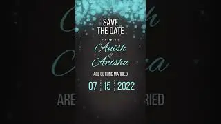 CINEMATIC SAVE THE DATE || WHATSAPP INVITATION CARD || ADOBE AFTER EFFECTS 2022 || APVL INDIA