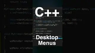 Menus for C++ Multiplatform Desktop Apps