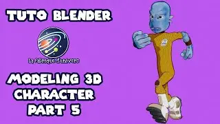 tuto Blender 3D FR n°11 : Modeling Personnage 5/5 Animation et sortie vidéo #blendertutorial