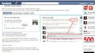 How to connect your twitter and facebook accounts