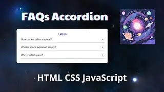 How to create FAQ Accordion using HTML, CSS and JavaScript