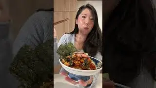 what i ate in a day ~ matcha, poke bowl, miso glazed cod & tom kha gai