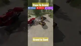 This is how U turn stone into sand! #farmingsimulator
