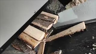 автоматическая торцовка горбыля (2й испытательный запуск)