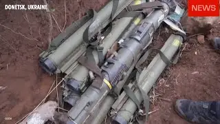 In Donetsk Battlefield And Trenches Nato Weapons Found