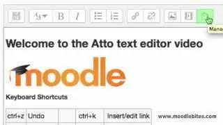 The Moodle Text Editor