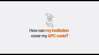 How can my institution cover my APC costs?