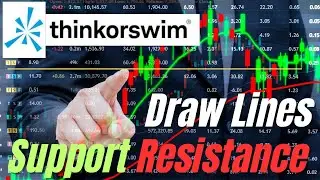 How to Draw Support and Resistance Lines in Thinkorswim