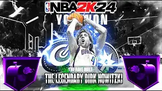 THIS DIRK NOWITZKI BUILD IS AN INSANE BUCKET GETTER IN NBA 2K24 🏀 BEST SHARPSHOOTING 🎯 STRETCH BIG 😱