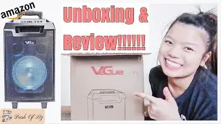 I GOT A KARAOKE MACHINE!!! |VEGUE KARAOKE SPEAKER | Unboxing & Review | The Best Bluetooth Speaker