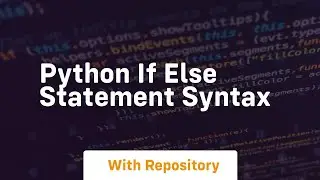 python if else statement syntax