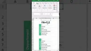 SAVE AS SHORTCUT KEY IN EXCEL! 