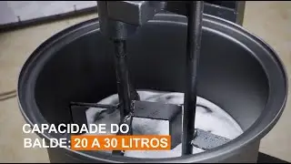 Misturador Argamassa, para uma mistura homogênia e sem perda.