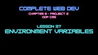 Web Dev 8-37 Environment Variables