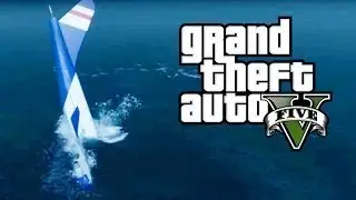 GTA V PLANE CRASH IN WATER (FUNNY MOMENTS )