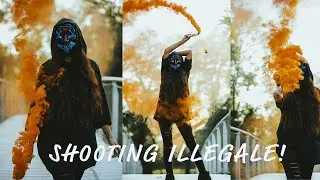 SHOOTING ILLEGALE CON UNA MODELLA! (fotografie con fumogeno)