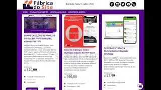 Site, Sistema, Script Catalogo Digital Vitrine Online Produtos Vendas em Php