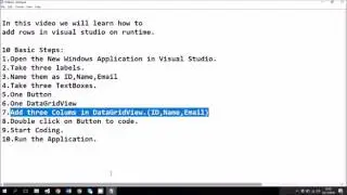 Add Rows To Datagridview