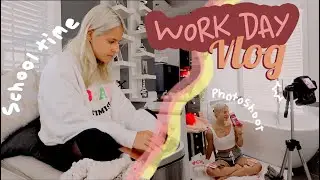 Online Summer School + Work Day Vlog| Ella Elbells
