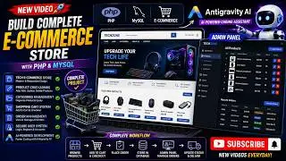 Build a Complete E-Commerce Website with PHP & MySQL | Admin Panel, CRUD & Order Management