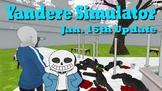 New Sans Skin /w Secret easter eggs - Yandere Simulator (January 15th Update)