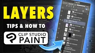 How to use Layers in Clip Studio Paint - Digital Inking Tutorial for Beginners