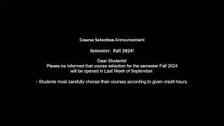 “Virtual University of Pakistan | Course Selection Tips for Fall 2024!”