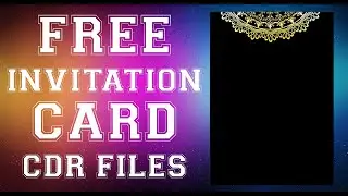 (File 14) Free Invitation Cards | CorelDRAW CDR Files | Download CDR FIles | Variety Videos
