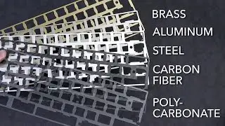 Plate Material Sound Comparison - Alu vs Brass vs Steel vs Carbon Fiber vs Polycarbonate