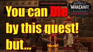 How to do Scarlet Subterfuge Quest in WoW Classic HARDCORE (With Lifesaving Tip)