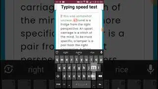 Android Typing speed test app with free source code in android studio | Android Studio | App