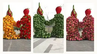 Apple people collision 🍎#UnzipAnimation#c4danimation#SpecialEffects