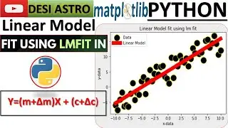 Mastering Linear Regression in Python: A Step-by-Step Tutorial| matplotlib| scipy curve fit|| lm fit