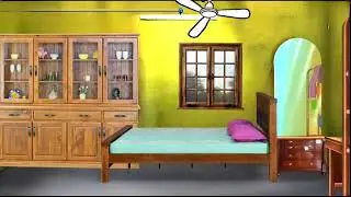 Cartoon House inside video background । Cartoon Home inside video