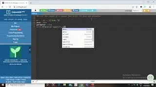 Program to find area and perimeter of a Square.