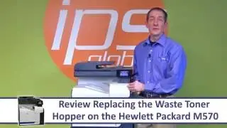 HP M570 - Replacing the Waste Hopper