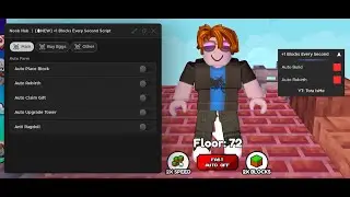 +1 Blocks Every Second Scripts - Auto Build And Auto Rebirth