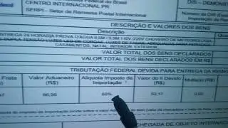 O quê? Tudo isso? abusiva as taxas de importação da alfândega, acompanhe....