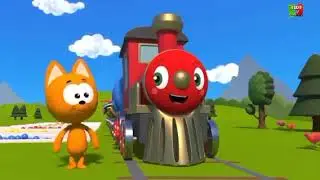 Tractores de colores Juegos infantiles y dibujos animados 