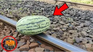 Train vs Watermelon Experiment OMG 😳 || Train Experiments @TrainExperiments