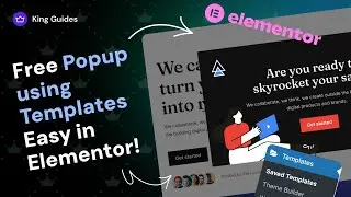 How to Create Popup using Templates in Elementor for Free? - King Addons for Elementor