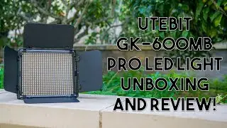 Utebit GK-600MB Pro LED Light Unboxing, Review and Test!