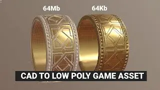 CAD to Low Poly Game or VR Asset. Texture Baking: 3D-Coat vs Marmoset Toolbag