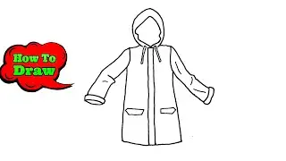 How To Draw Raincoat | Raincoat Drawing | Drawing Tutorial Easy