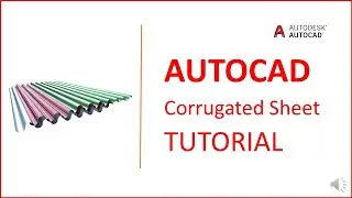 corrugated sheet || Autocad 2017
